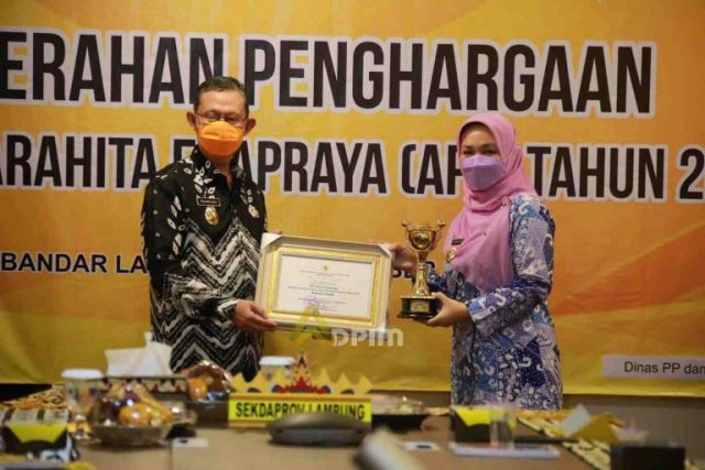 Lampung Kembali Raih Penghargaan Anugerah Parahita Ekapraya