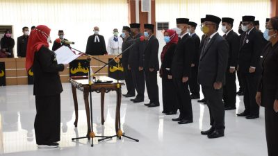 Walikota Eva Dwiana Lantik 38 Pejabat Pemkot Bandarlampung