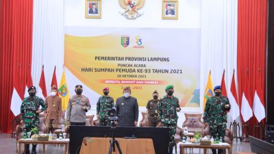 Gubernur Arinal Djunaidi Ikuti Upacara Peringatan Hari Sumpah Pemuda