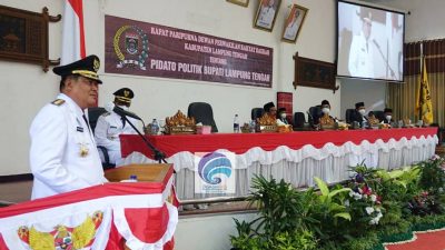 Bupati Lampung Musa Ahmad Sampaikan Pidato Pertama
