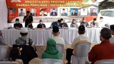 Reses, Anggota DPRD Lampung Dapil Bandarlampung Terima Pengaduan Soal Jalan Rusak