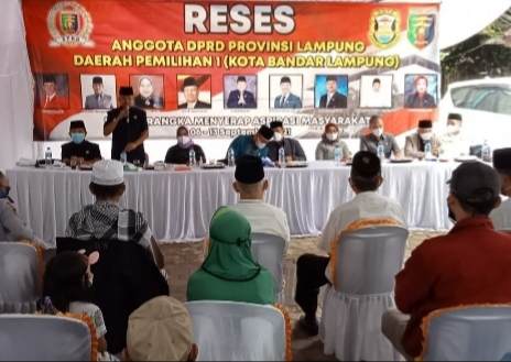 Reses, Anggota DPRD Lampung Dapil Bandarlampung Terima Pengaduan Soal Jalan Rusak