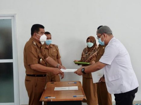 Bupati Lamteng Pimpin Sertijab Direktur RSUD Demang Sepulau Raya