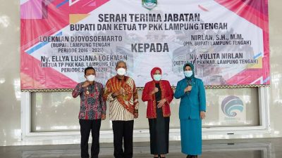 Loekman Djoyosumarto Serahkan Jabatan Plh Bupati Lamteng kepada Nirlan