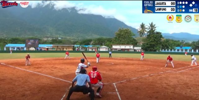 Tekuk DKI 7-3, Tim Softball Putra Lampung Raih Emas Pertama PON XX Papua