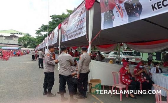 Gerai Vaksin Presisi Polda Lampung, Sudah 23.061 Dosis Disuntikkan