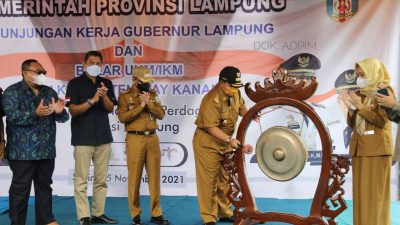 Gubernur Lampung Resmikan Bazar Rebo di Kecamatan Baradatu