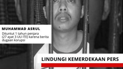 Jurnalis Diadili karena Berita, AJI Makassar Minta Majelis Hakim Putuskan Asrul Dibebaskan dari Semua Tuduhan