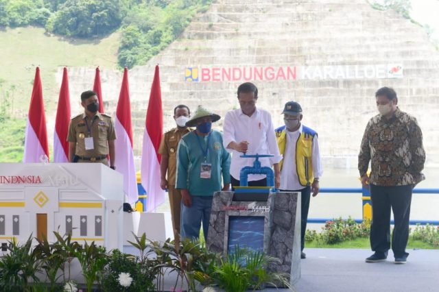 Resmikan Bendungan Karalloe di Gowa, Ini Harapan Presiden Jokowi