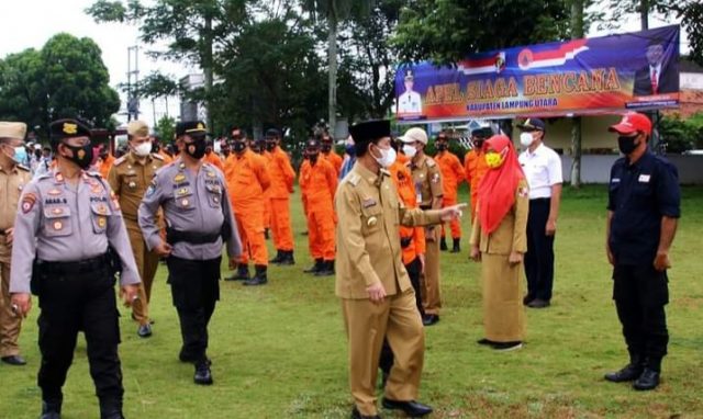 Antisipasi Bencana Alam, Bupati Lampura Minta Petugas Siap Siaga