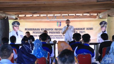 Dinas Kominfotik Lampung Lakukan Pembinaan Kelompok Informasi Masyarakat  di Tulangbawang Barat