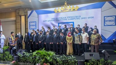 Hariyadi B Sukamdani Lantik Pengurus Apindo Lampung 2021-2025