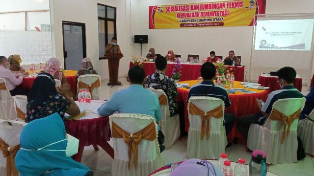 Dukung Pelaku Usaha, DPMPTSP Lampura Sosialisasikan Kemudahan Berinvestasi
