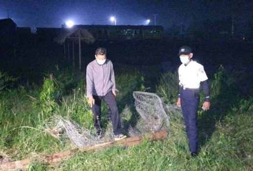 Tiga Pencuri Besi Rel KA di Stasiun Rejosari Lamsel Ditangkap