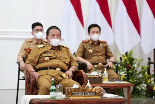 Gubernur Arinal Ikuti Acara Penyerahan DIPA dan TKDD Tahun 2022 oleh Presiden Joko Widodo 