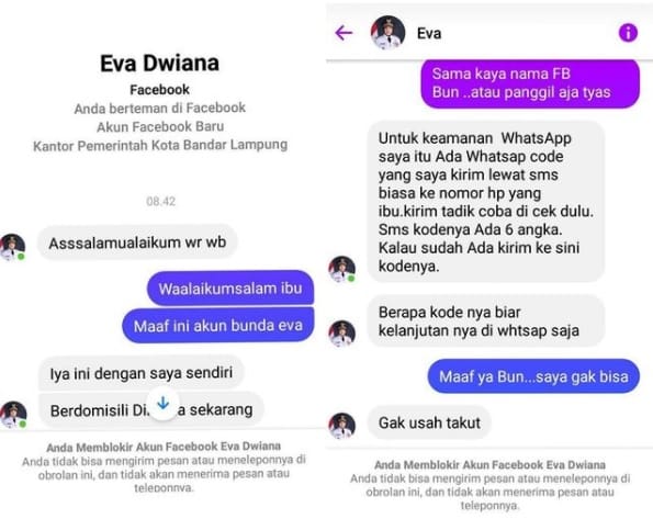 Akun Facebook Eva Dwiana Diretas, Ini Penjelasannya