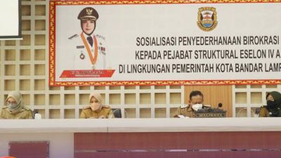 Pemkot Bandarlampung Sosialisasikan Penyederhanaan Birokrasi