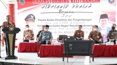 Pemkab Lampung Selatan Gelar Brainstorming Bersama Kepala Balitbang Kemendagri