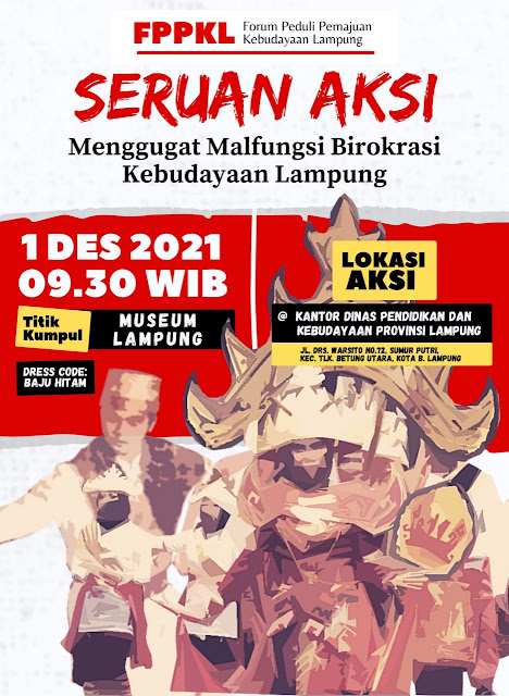 Pagi Ini Para Seniman Lampung akan Demo di Kantor Dinas Pendidikan dan Kebudayaan