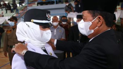 141 Kades di Lampung Utara Dilantik, Ini Pesan Bupati Budi Utomo