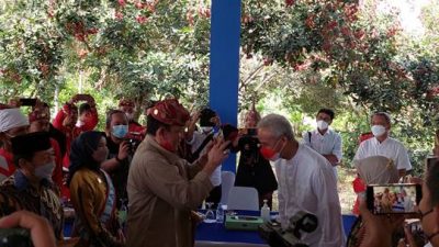 Ganjar Pranowo Disambut Hangat Sultan Kerajaan Skala Brak dan Para Tokoh Lampung