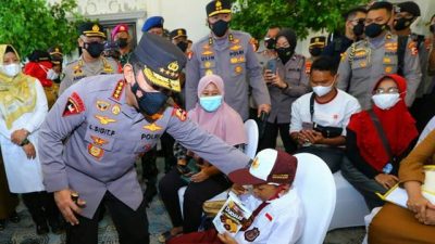 Tinjau Vaksinasi Serentak di Bandarlampung, Ini Kata Kapolri
