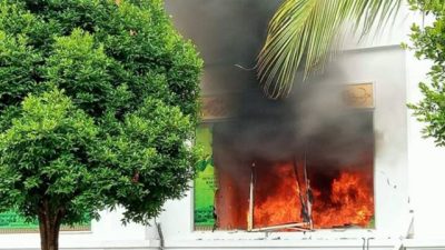 Gedung DPRD Kota Batam Terbakar