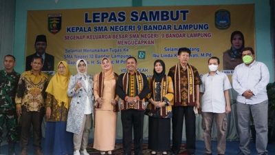 SMAN 9 Bandarlampung Gelar Lepas Sambut Kepala Sekolah