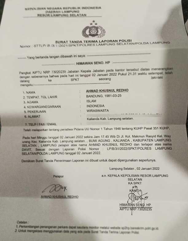 Motornya Ditabrak dari Belakang, Ridho Justru Dianiaya Ayah Penabrak dan Kawan-kawannya