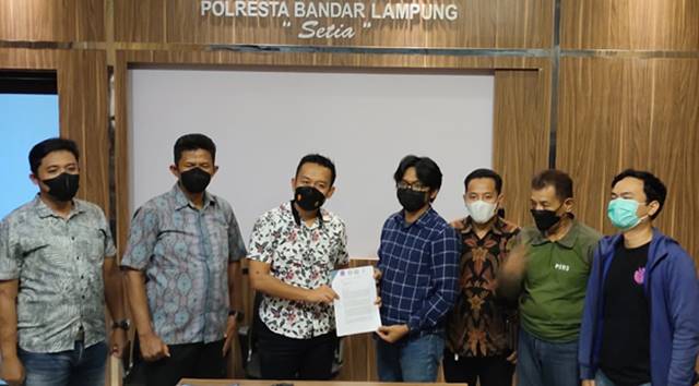 Kasus Pers di Kantor BPN, LBH Pers Lampung Serahkan Pendapat Hukum ke Polisi