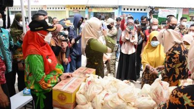 Harga Minyak Goreng Meroket, Pemprov Lampung dan Pemkot Bandarlampung Gelar Operasi Pasar