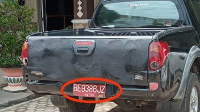 Mobil Dinkes Lampura tak Terawat, Satu Diduga Gunakan Pelat Bodong