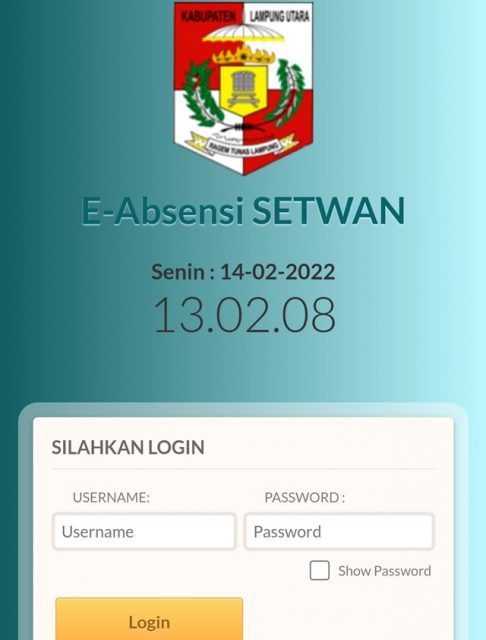 Server Rp1,2 M Belum Beroperasi, E-Absensi Pegawai Pemkab Lampura Kerap Lelet