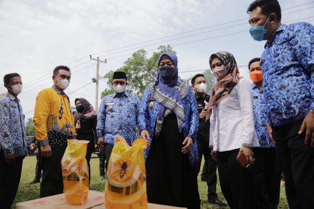 Wagub Lampung Tinjau Operasi Pasar Minyak Goreng di Lampung Tengah