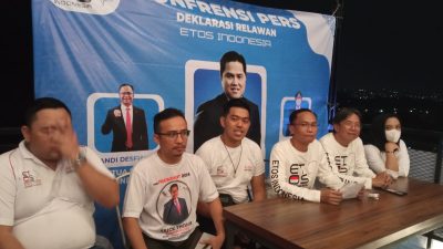ETOS Indonesia Deklarasikan Dukung Erick Thohir Maju Pilres 2024
