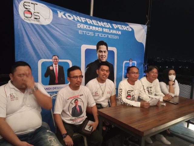 ETOS Indonesia Deklarasikan Dukung Erick Thohir Maju Pilres 2024