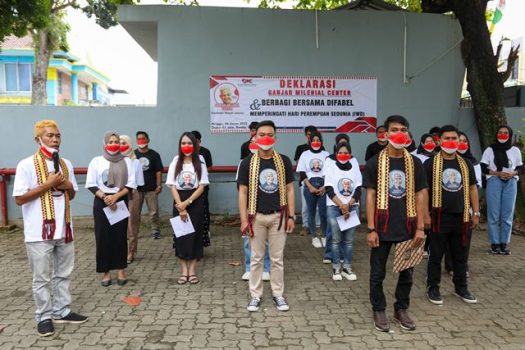 Rangkul Teman Disabilitas, Ganjar Milenial Lampung Deklarasi – Promosikan Ayah Ganjar 2024