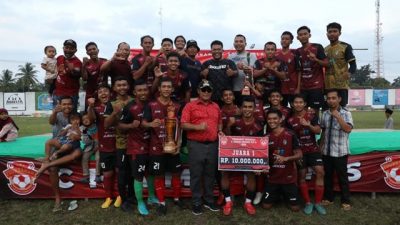Bupati Lamsel Tutup Turnamen Sepak Bola H. Nanang Ermanto CUP I Tahun 2022