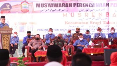Musrenbang Kecamatan Sragi, Pemkab Lamsel Kucurkan Anggaran Rp18 Miliar