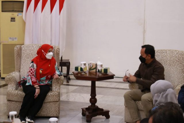 Eva Dwiana Bertemu Walikota Bogor Bima Arya untuk Bahas HUT Apeksi