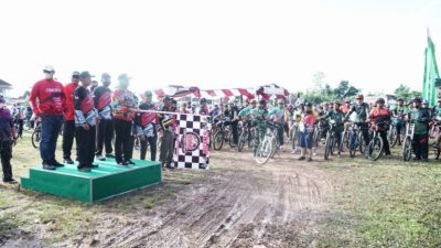 Dibuka Bupati Winarti, Acara Gowes di Ethanol Unit 2 Banjaragung Meriah