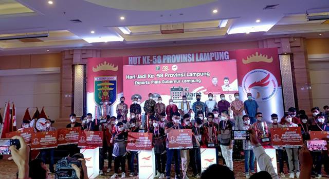 HUT ke-58 Lampung, Ini Para Juara Esports Piala Gubernur