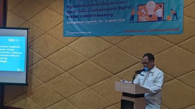 Pemkot Bandarlampung dan BPSDMP Kominfo Bandung Gelar Pelatihan Kewirausahaan Digital