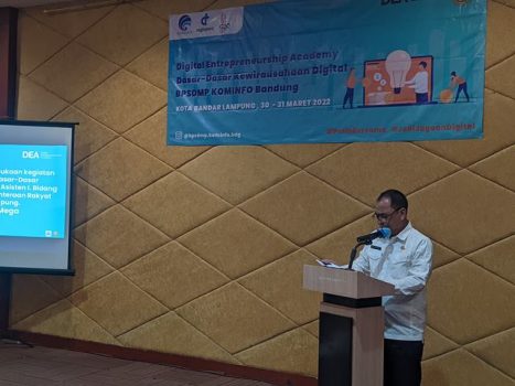 Pemkot Bandarlampung dan BPSDMP Kominfo Bandung Gelar Pelatihan Kewirausahaan Digital