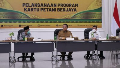 Pemprov Lampung Gelar Rapat Percepatan Implementasi Program Kartu Petani Berjaya