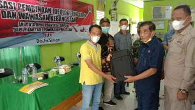 FX Siman Sosialisasi Ideologi Pancasila di Pringsewu, Diawali Makan Telur Bersama