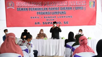 Suparno Sosialisasikan Perda AKB di Kelurahan Bumi Waras Bandarlampung