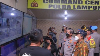 Kapolda Lampung Pantau Lalu Lintas dan Pos Terpadu di Bakauheni