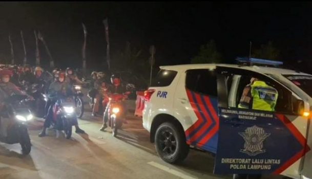 Mudik Idul Fitri 2022, Polda Lampung Kawal Pemudik Bersepeda Motor