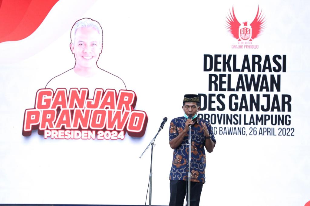Relawan Desa di Lampung Dukung Ganjar Pranowo Jadi Presiden 2024